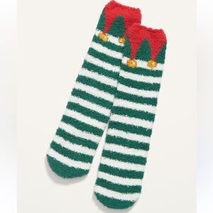 Festive ELF Striped Cozy Socks
